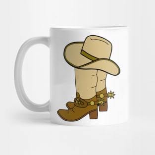 WILD West Cowboy Boots Cowboy Hat Mug